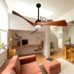 Quạt Trần Đèn Trang Trí Cao Cấp Cánh Gỗ – QT52