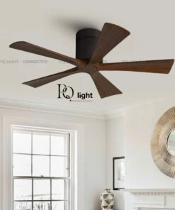 Quạt Trần Đèn Trang Trí Cao Cấp Cánh Gỗ - QT59