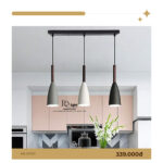 Đèn Thả Bàn Ăn Cao Cấp 3 Bóng Sơn Tĩnh Điện DT100