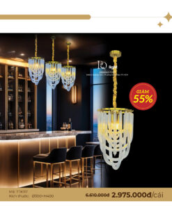 Đèn Thả Trang Trí Ống Pha Lê TTK117