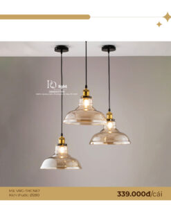 Đèn Thả Trang Trí Đuôi Đồng Chao Thủy Tinh VRG - THCN67