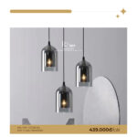 Đèn Thả Thủy Tinh Khói Hiện Đại VRG – GT302023