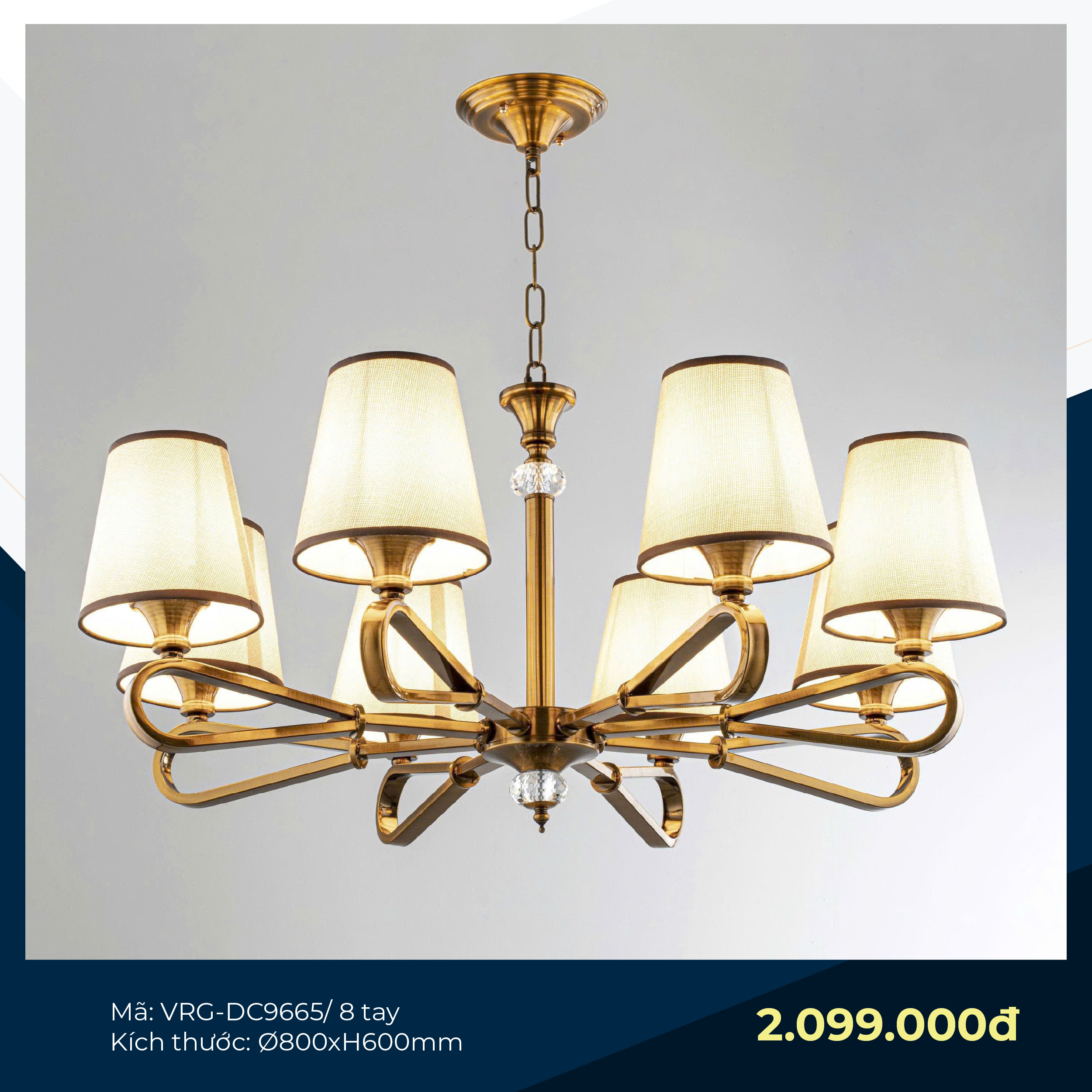 Đèn Chùm Trang Trí Cao Cấp VRG-DC9665/8