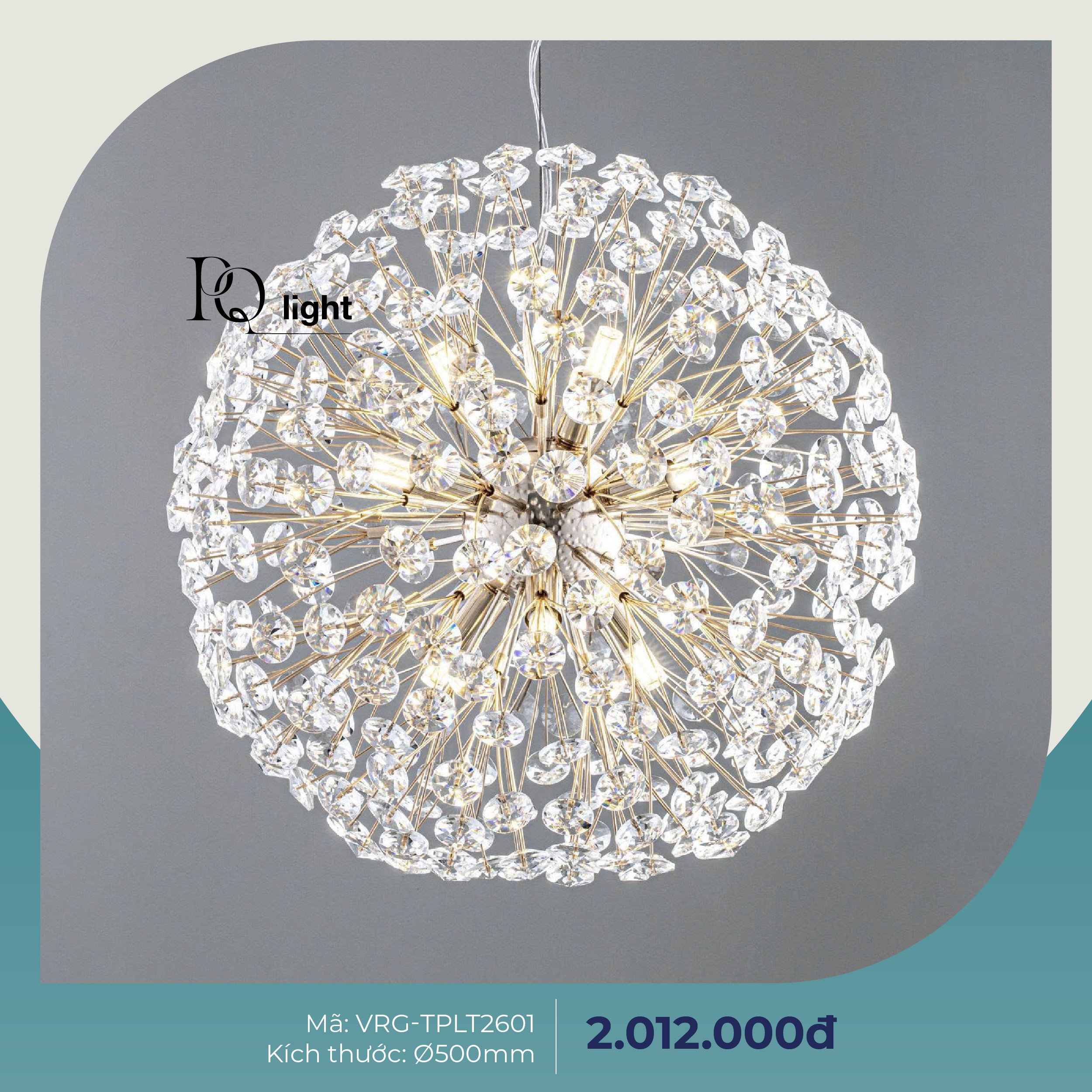 Đèn Thả Pha Lê Cao Cấp VRG-TPLT2601